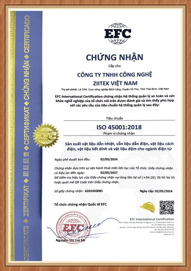 越南PA旗舰厅
：ISO 45001